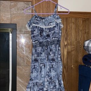 Off the shoulder blue sundress ♡